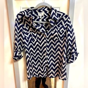 Milly, blue and white top, in great condition
